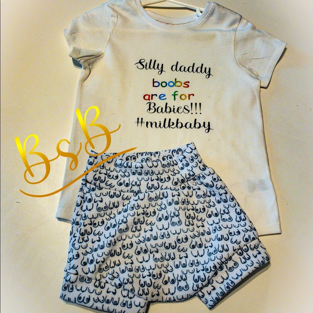 Breastfeeding baby bummies and top
